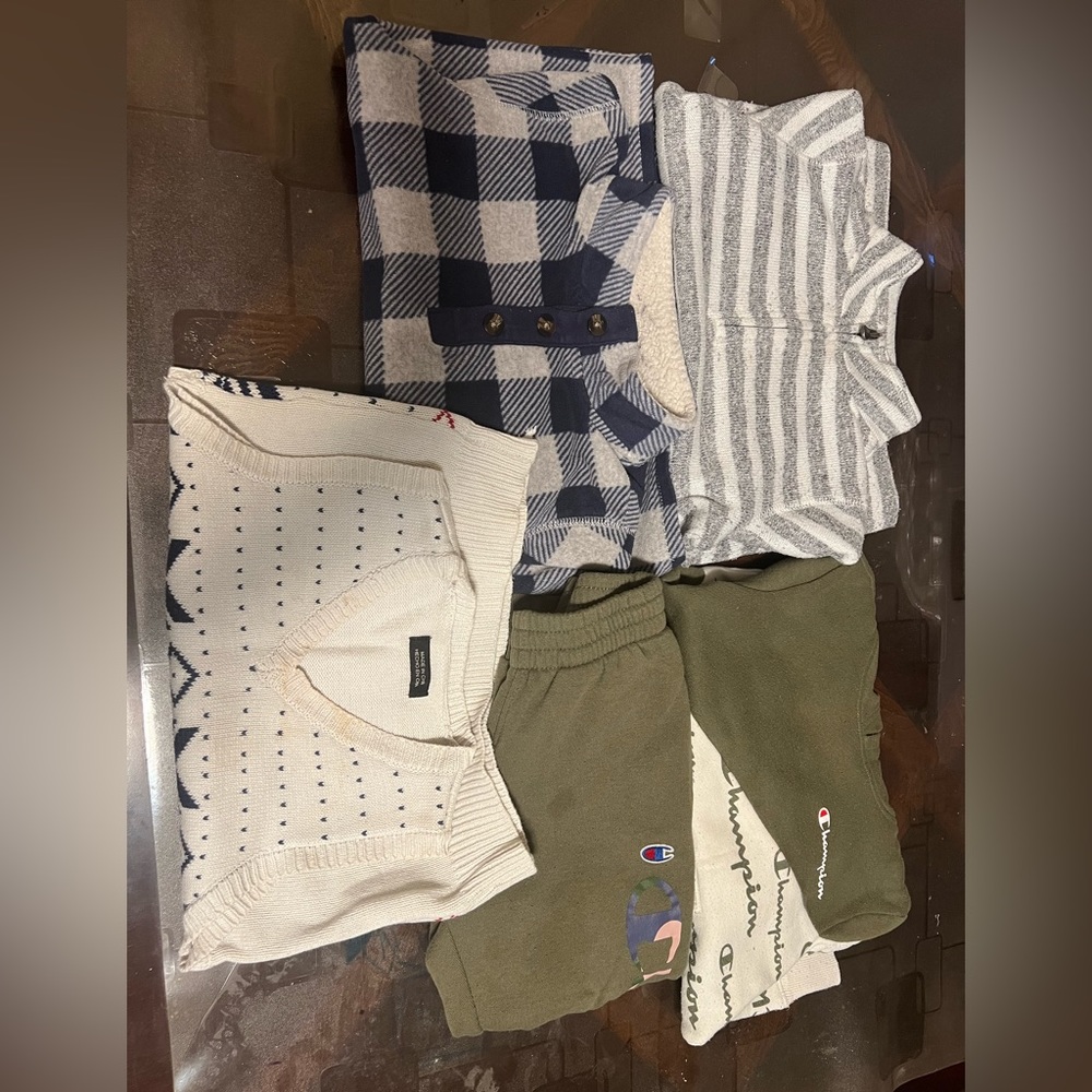 5t boys hoodie, sweater, sweatshirt bundle set 5pc